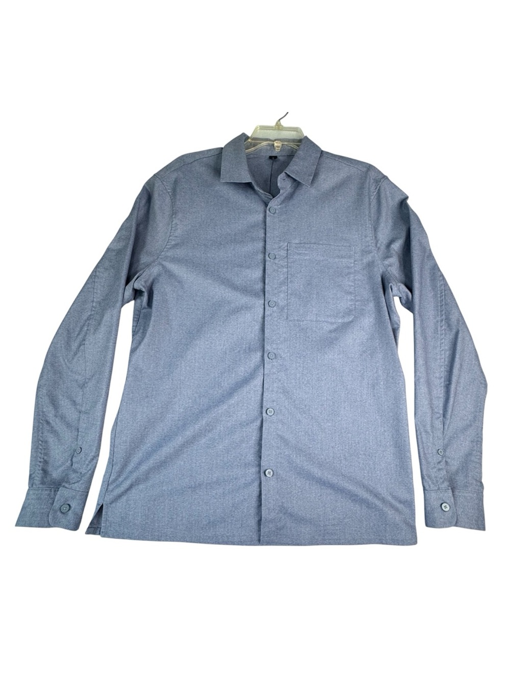 Lululemon Masons Peak Long Sleeve Shirt Blue Size M Chest Pocket
